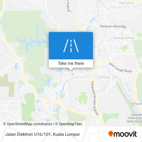 Jalan Elektron U16/101 map