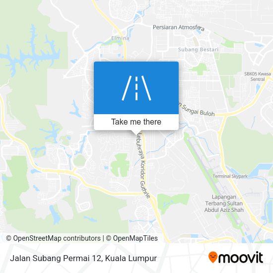 Jalan Subang Permai 12 map