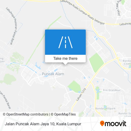 Peta Jalan Puncak Alam Jaya 10