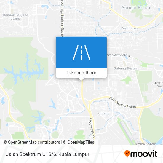 Peta Jalan Spektrum U16/6
