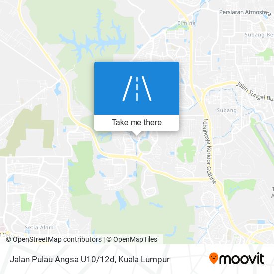 Peta Jalan Pulau Angsa U10/12d