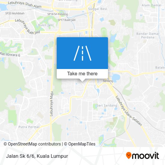 Peta Jalan Sk 6/6