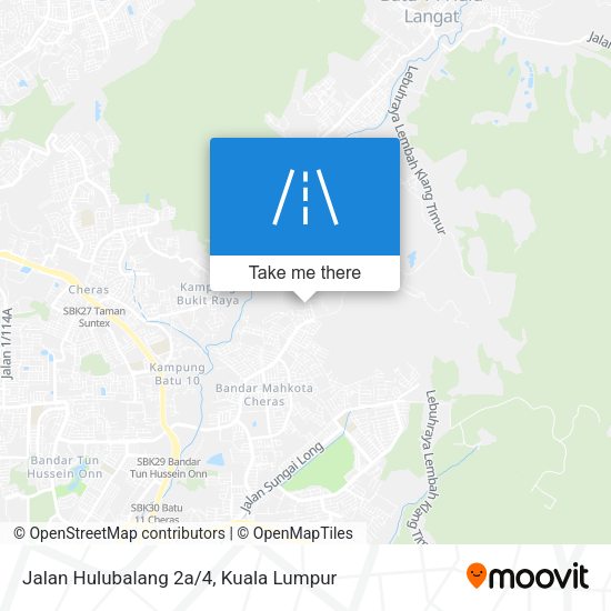 Jalan Hulubalang 2a/4 map