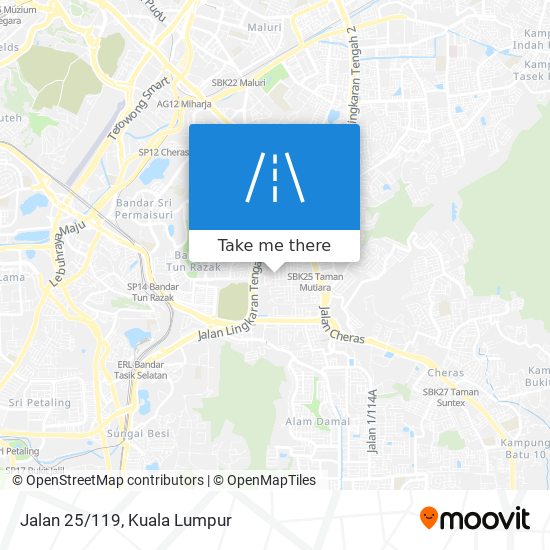 Jalan 25/119 map