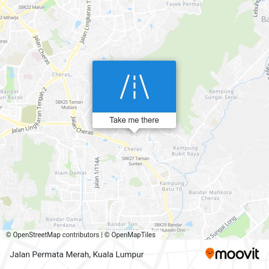 Peta Jalan Permata Merah
