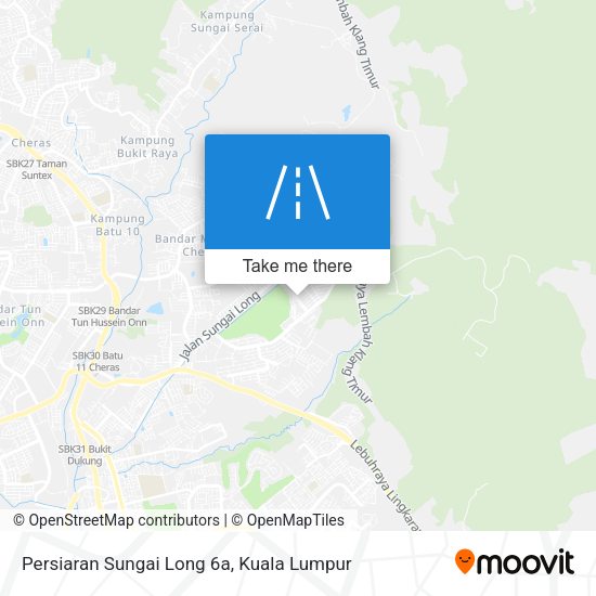 Peta Persiaran Sungai Long 6a