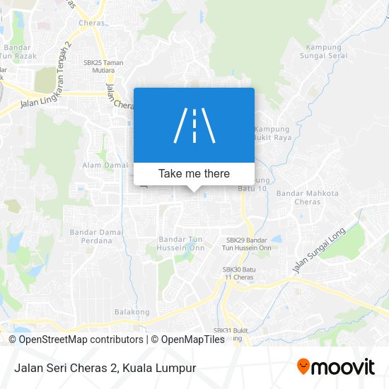 Jalan Seri Cheras 2 map