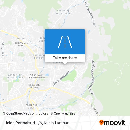 Peta Jalan Permaisuri 1/6