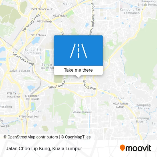 Jalan Choo Lip Kung map