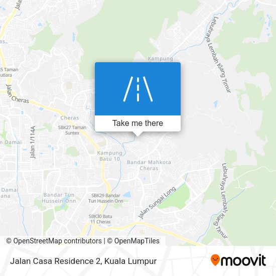 Jalan Casa Residence 2 map