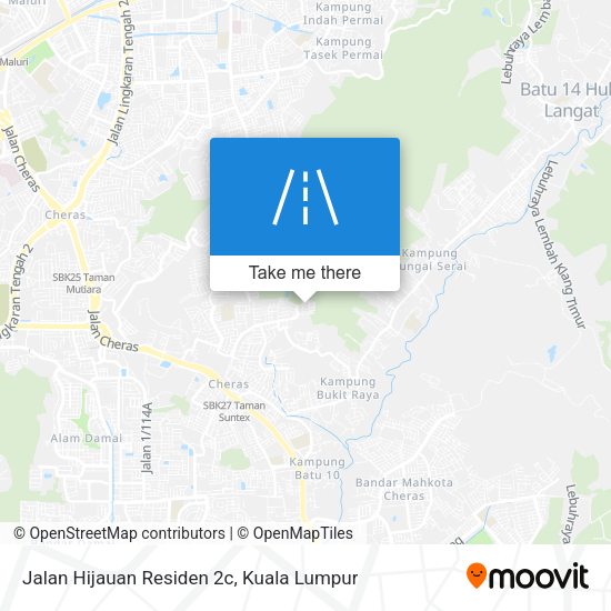 Jalan Hijauan Residen 2c map