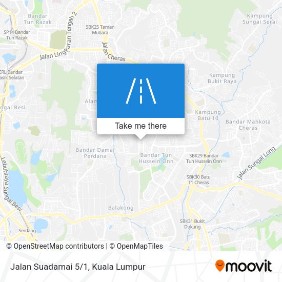 Peta Jalan Suadamai 5/1