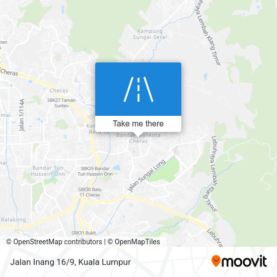 Peta Jalan Inang 16/9