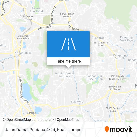 Jalan Damai Perdana 4/2d map