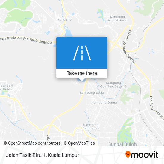 Jalan Tasik Biru 1 map
