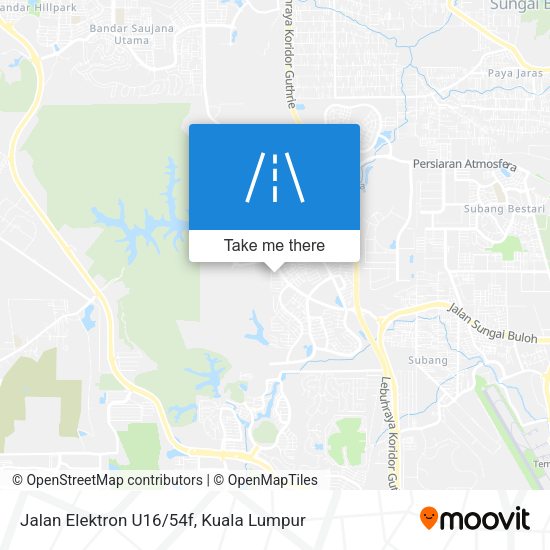 Jalan Elektron U16/54f map