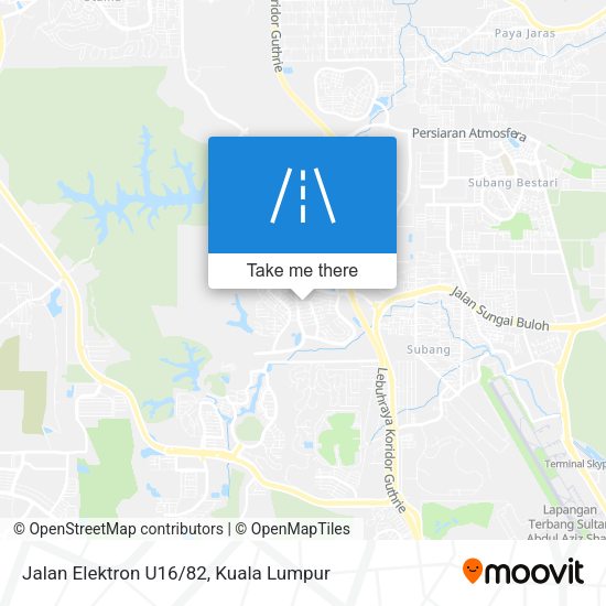 Jalan Elektron U16/82 map