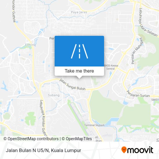 Jalan Bulan N U5/N map