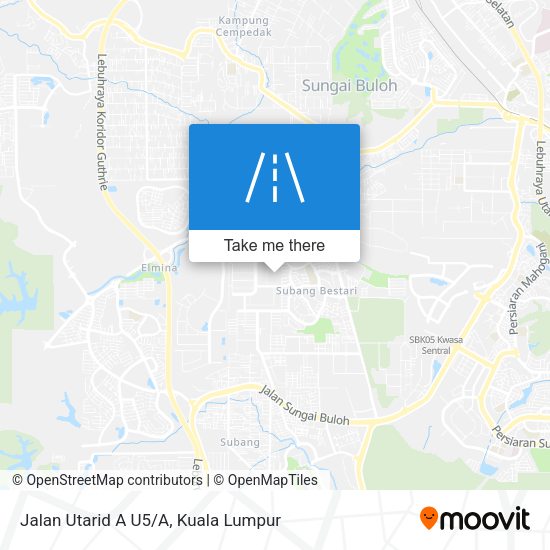 Jalan Utarid A U5/A map