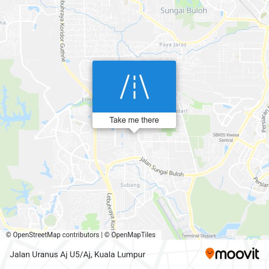 Jalan Uranus Aj U5/Aj map
