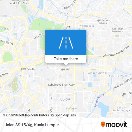 Jalan SS 15/4g map