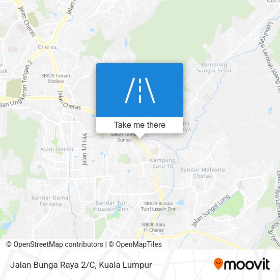 Jalan Bunga Raya 2/C map