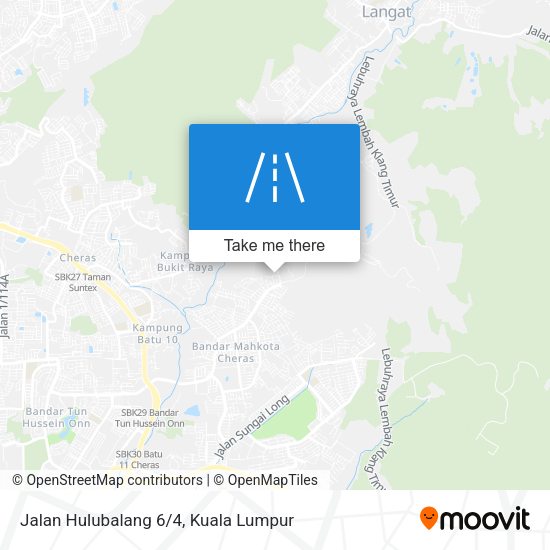 Jalan Hulubalang 6/4 map