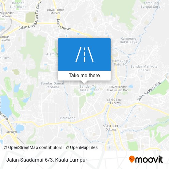 Peta Jalan Suadamai 6/3
