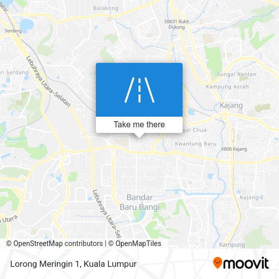 Lorong Meringin 1 map