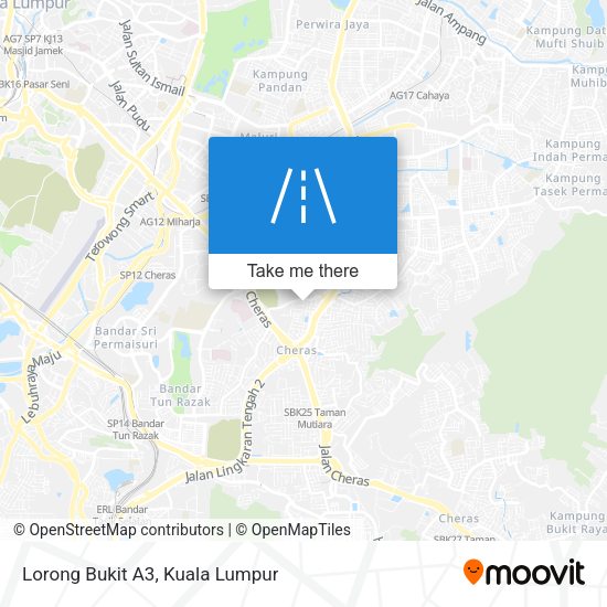 Lorong Bukit A3 map