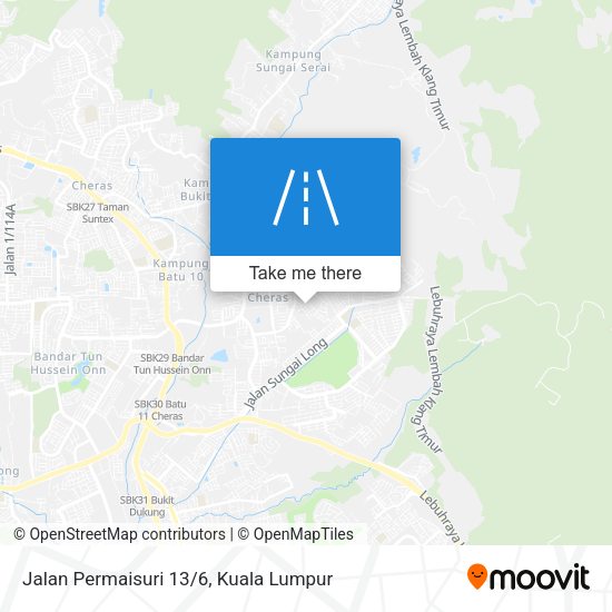 Peta Jalan Permaisuri 13/6