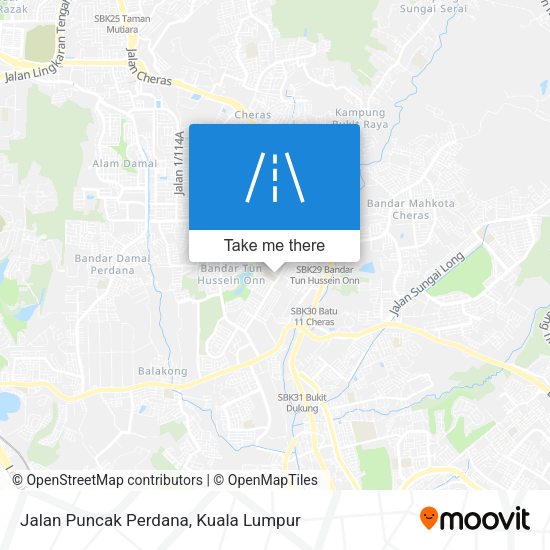 Jalan Puncak Perdana map