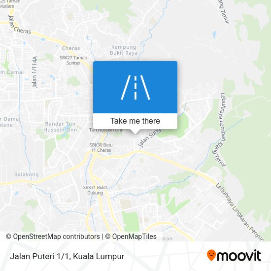 Jalan Puteri 1/1 map