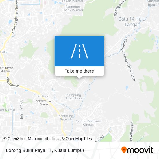 Peta Lorong Bukit Raya 11