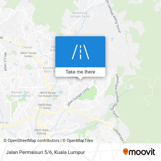 Jalan Permaisuri 5/6 map