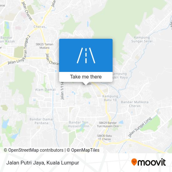 Jalan Putri Jaya map