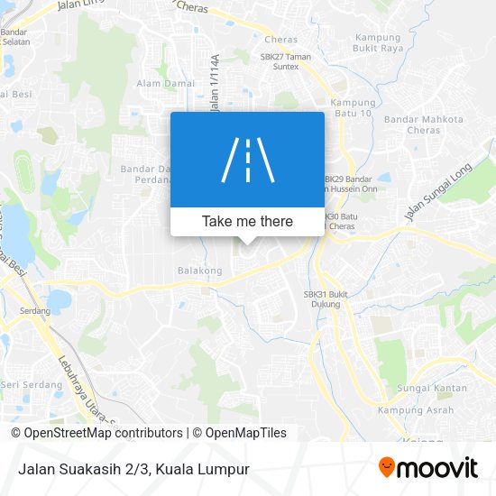 Jalan Suakasih 2/3 map