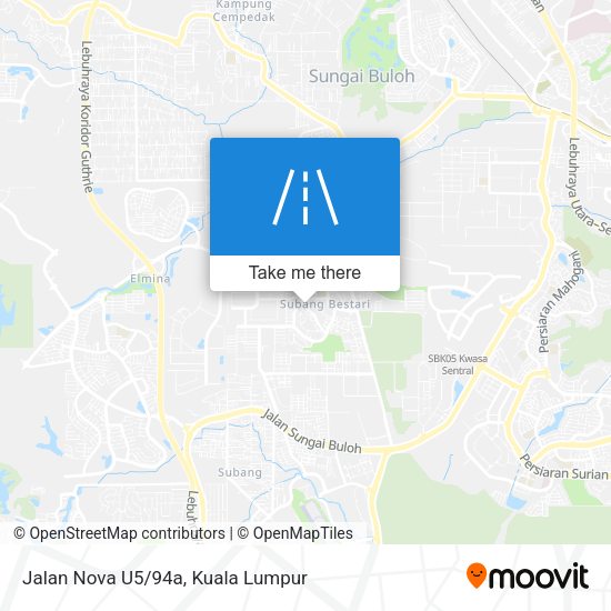 Peta Jalan Nova U5/94a