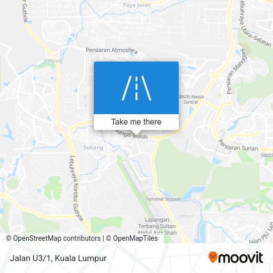 Jalan U3/1 map