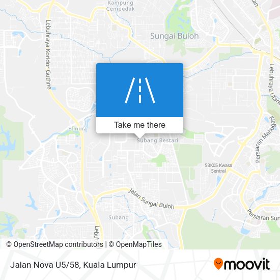 Jalan Nova U5/58 map