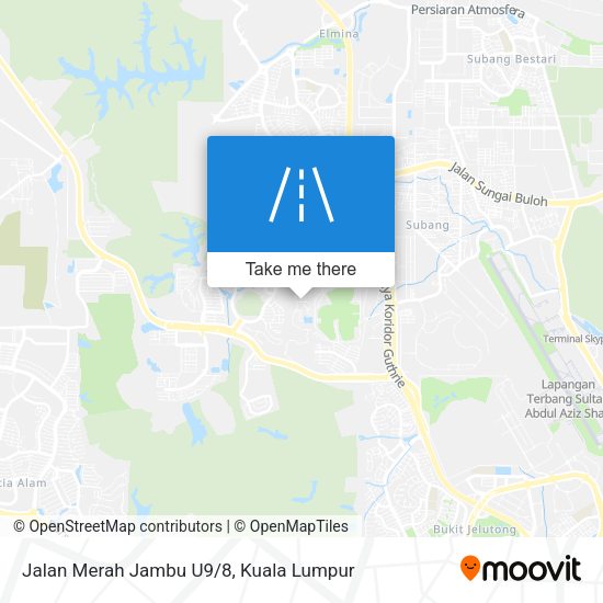 Jalan Merah Jambu U9/8 map