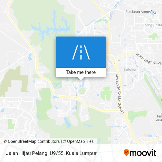 Peta Jalan Hijau Pelangi U9/55