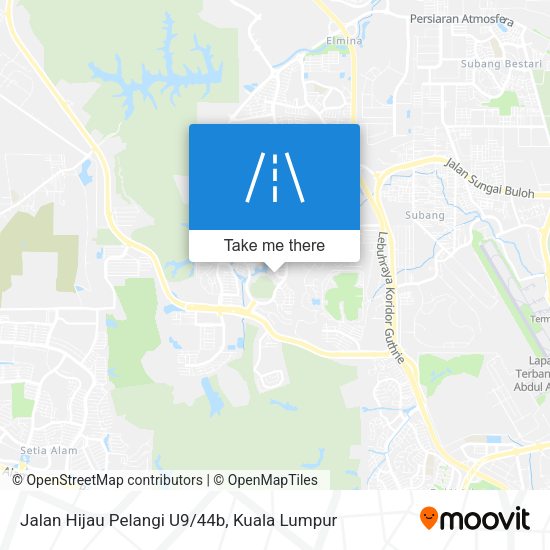 Jalan Hijau Pelangi U9/44b map