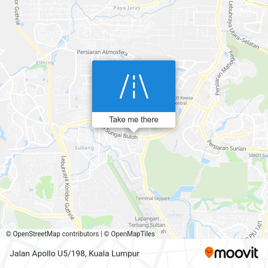 Jalan Apollo U5/198 map