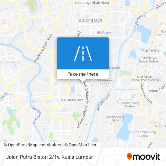 Peta Jalan Putra Bistari 2/1v