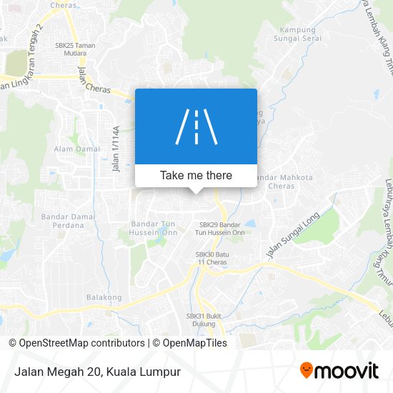 Peta Jalan Megah 20
