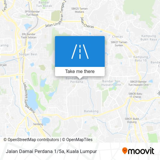 Jalan Damai Perdana 1/5a map