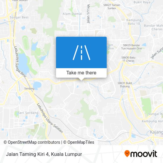 Jalan Taming Kiri 4 map