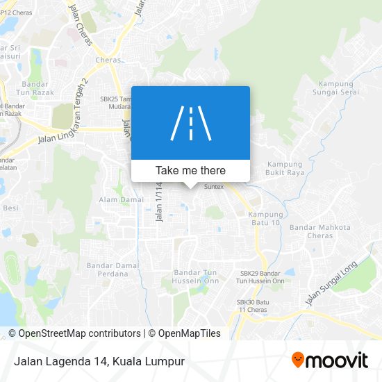 Jalan Lagenda 14 map