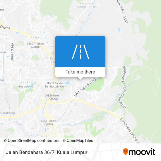 Peta Jalan Bendahara 36/7